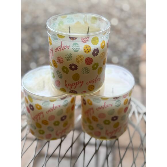 Gold canyon candles Easter wrap Plum Dandy scented Set of 3 Hard to find - Picture 2 of 4